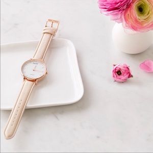 New Nanette Lepore Beige Blush Pink Watch